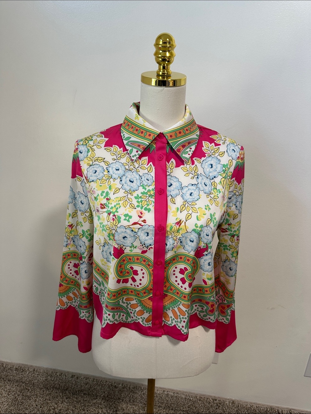 🌴 NWT Maison d’Amelie Satin Blouse